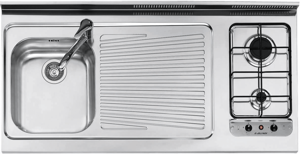 Monoblocco-appoggio-inox-satinato-con-piano-cottura-da-30-2-gas-1-vasca-34x39x18-h-gocciolatoio-1024×527